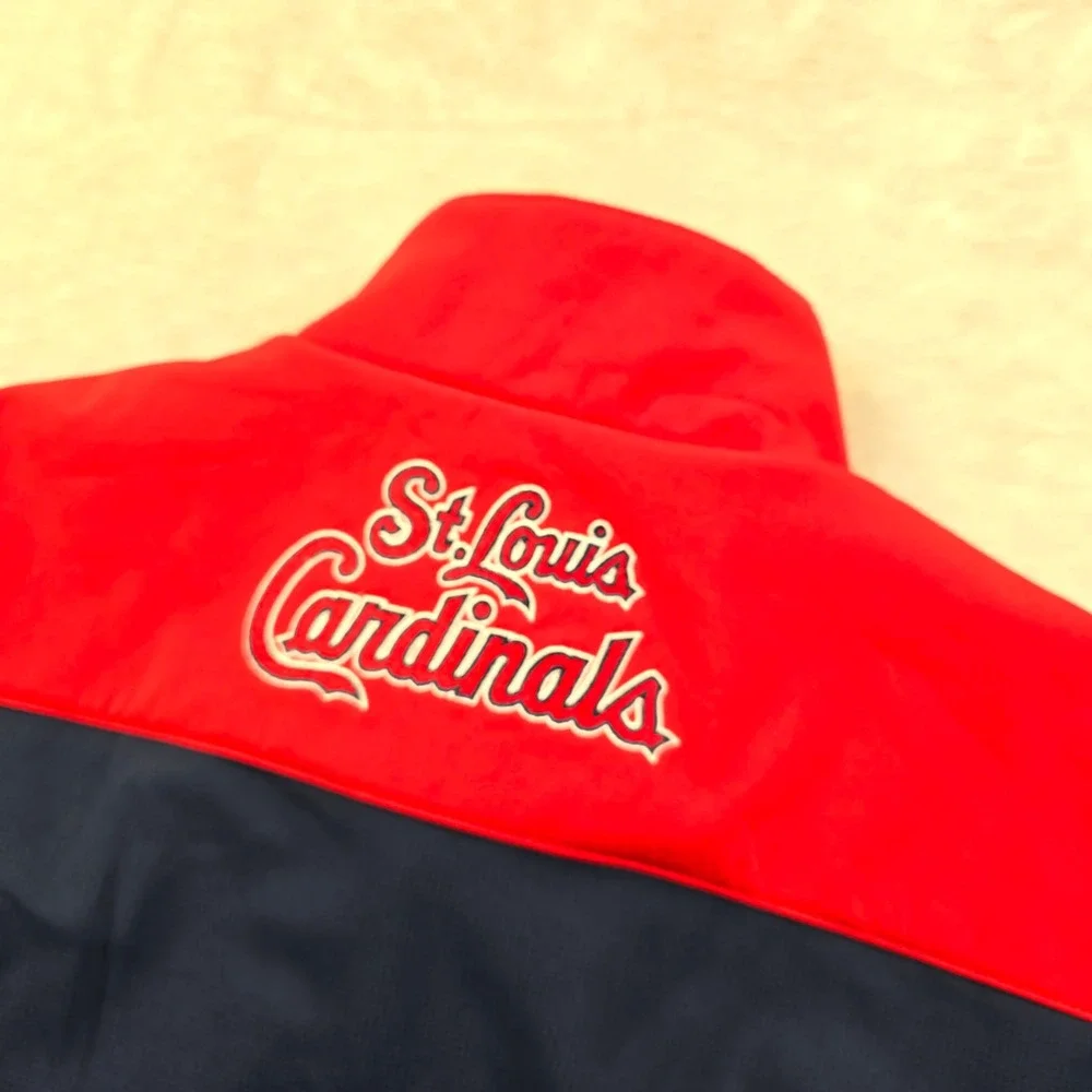 G-III St Louis Cardinals Jacket Mens‎ Medium Red Navy Softshell G-III MLB NEW